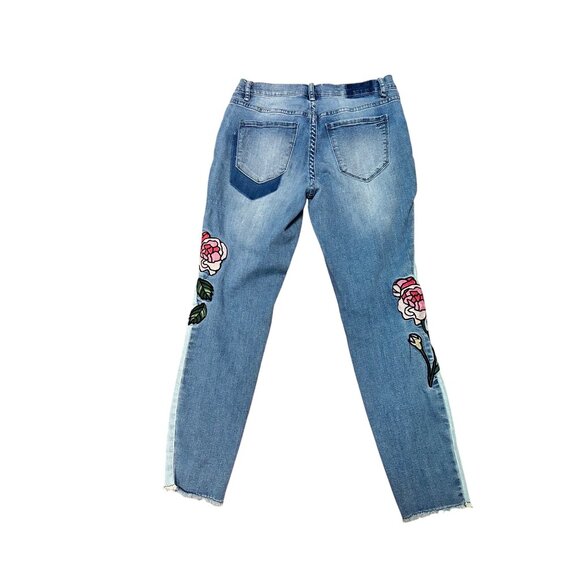 WILLIAM RAST Floral Embroidered Ankle Skinny Jeans Size 28 - Picture 4 of 7